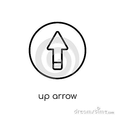 Up arrow icon from collection. Vector Illustration