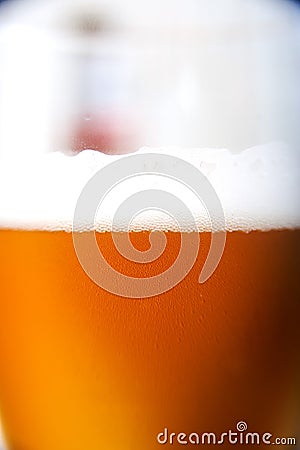 Up close beer Stock Photo