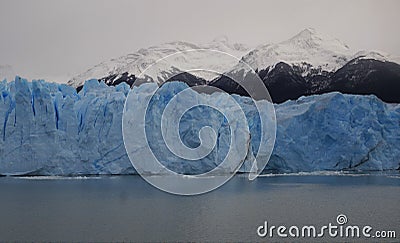 Up close glacier view Stock Photo