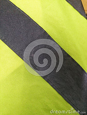 Up close reflector vest Stock Photo