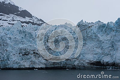 Up Close to a Tidewater Glacier Stock Photo