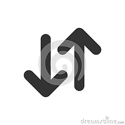 Up and down arrows Vector Illustration