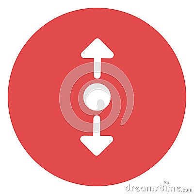 Up and down expand, expand, Isolated Vector Icon which can be easily modified or edited Vector Illustration
