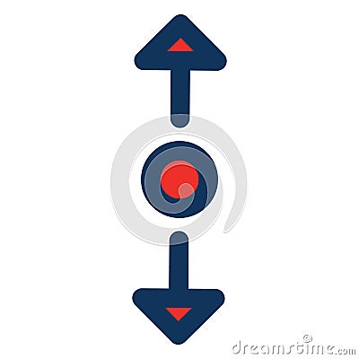 Up and down expand, expand, Isolated Vector Icon which can be easily modified or edited Vector Illustration