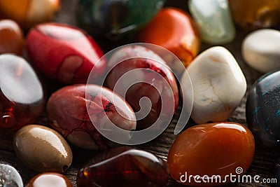 Up view of shamanic colorful fortune Stock Photo