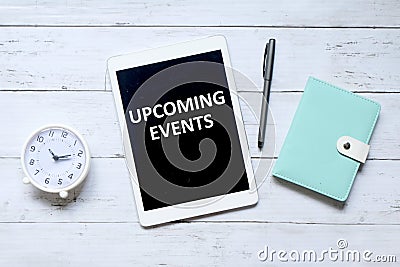 Upcoming events Stock Photo