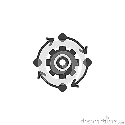 Update Settings, preferences vector icon Vector Illustration