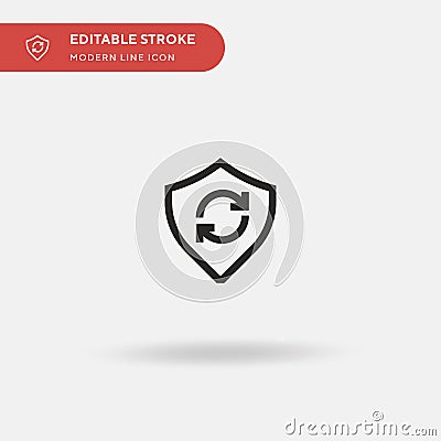 Update Simple vector icon. Illustration symbol design template for web mobile UI element. Perfect color modern pictogram on Stock Photo