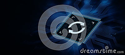 Update Software Computer Program Upgrade Internet Concept Stock Photo