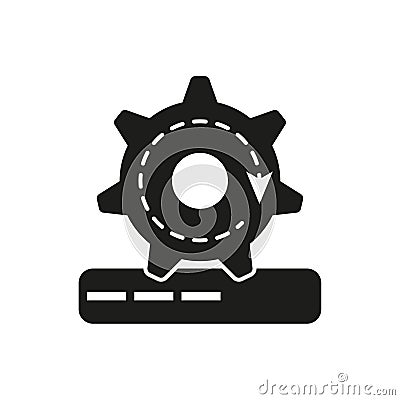 Update system progress icon. Loading process symbol. Vector illustration. EPS 10. Vector Illustration