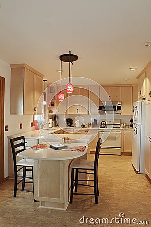 Updated Kitchen Interior Stock Photo