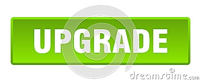 upgrade button. upgrade square isolated push button. Vector Illustration