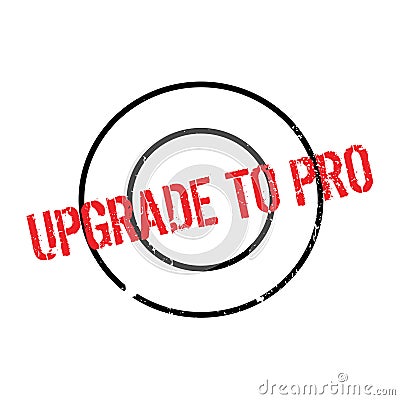 Upgrade To Pro rubber stamp Vector Illustration