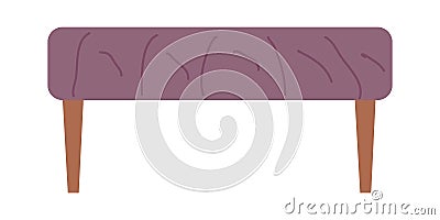 Upholstered furniture for the house, a banquette. Vector Illustration