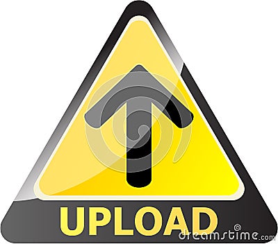 Upload button Vector Illustration