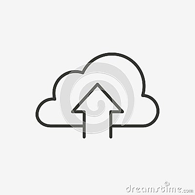 Upload cloud icon Stock Photo