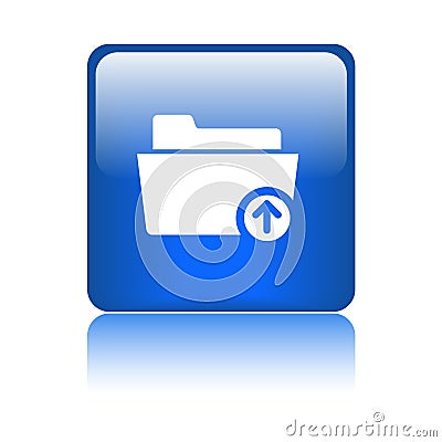 Upload folder icon Vector Illustration