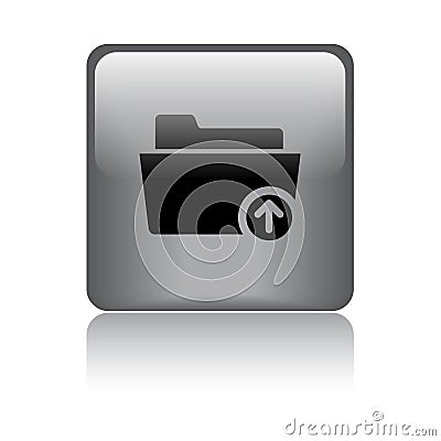Upload folder icon Vector Illustration