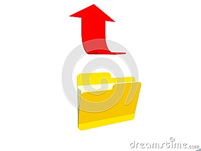 Upload folder Stock Photo