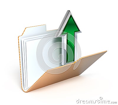 Upload icon Stock Photo