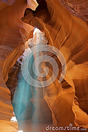 Upper Antelope Slot Canyon in Arizona. Stock Photo