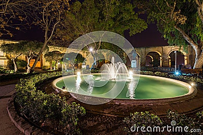 Upper Barrakka Gardens, Valletta, Malta Stock Photo