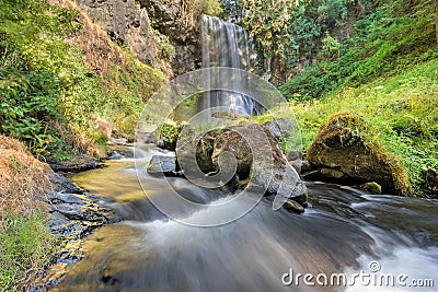 Upper Bridal Veil Falls in Summer Stock Photo