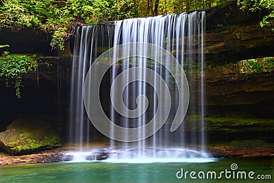 Upper Caney Creek Falls Stock Photo