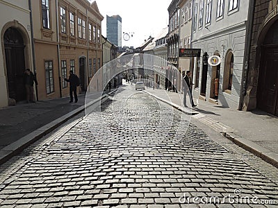 Upper city of Zagreb Editorial Stock Photo