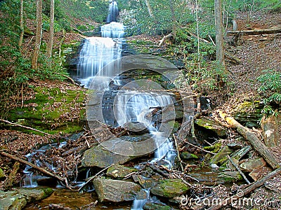 Upper Desoto Falls Georgia Stock Photo