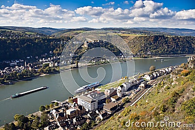 Upper Middle Rhine Valley, World Heritage Site Stock Photo