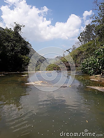 Upper Ravana Falls Ella sri lanka Stock Photo