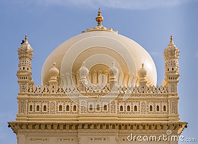 Upper structure Tipu Sultan Mausoleum, Mysore, India. Stock Photo