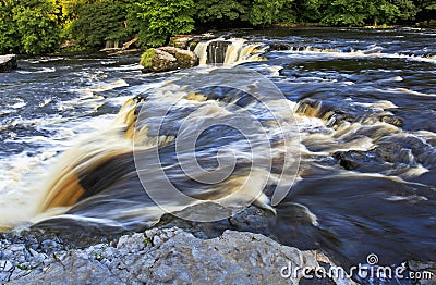 Upper Waterfall Aysgarth Stock Photo