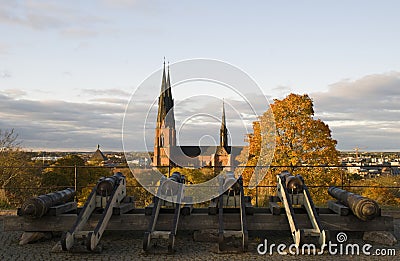 Uppsala cathedral Stock Photo