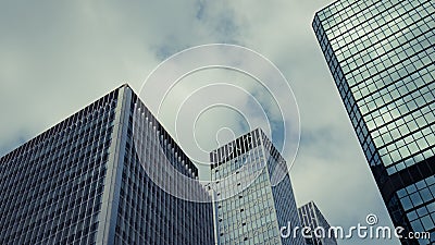 Uprisen Angle Of The Commercial Building Stock Photo