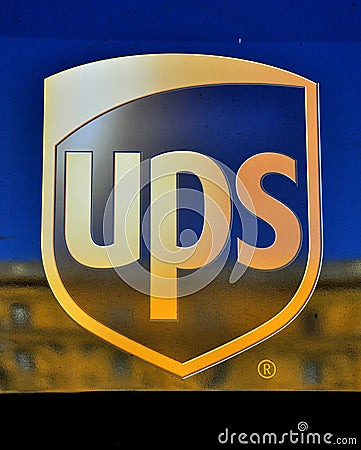 Ups logo Editorial Stock Photo