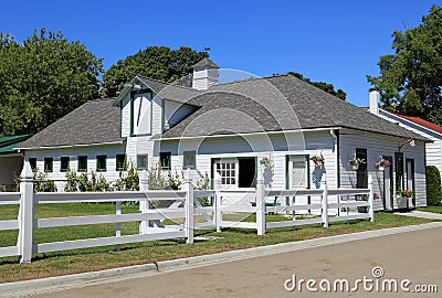 Upscale horse stable Stock Photo