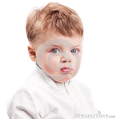 Upset baby Stock Photo