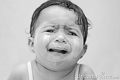 Upset and Distressed Baby Stock Photo