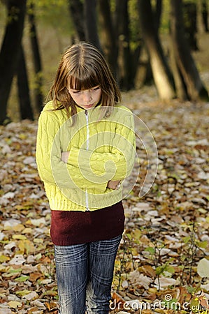 Upset girl Stock Photo