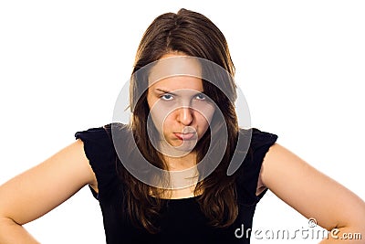 Upset woman Stock Photo