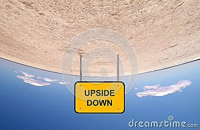 Upside down Stock Photo