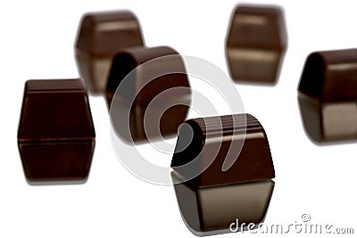 Upside - Down. Chocolate drift. Stock Photo