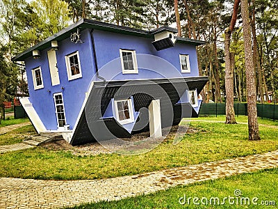 Upside down house Editorial Stock Photo