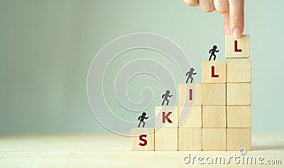 Upskilling and personal development concept. Stock Photo