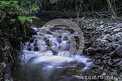 Upstream view, Daruvar, Croatia Stock Photo