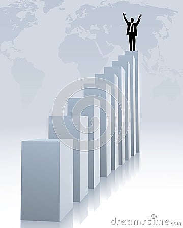 Upward trend Vector Illustration