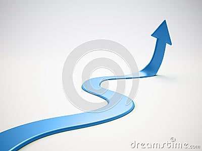 Upwards arrow Cartoon Illustration