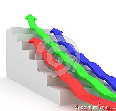 Upwards Arrows Stock Photo